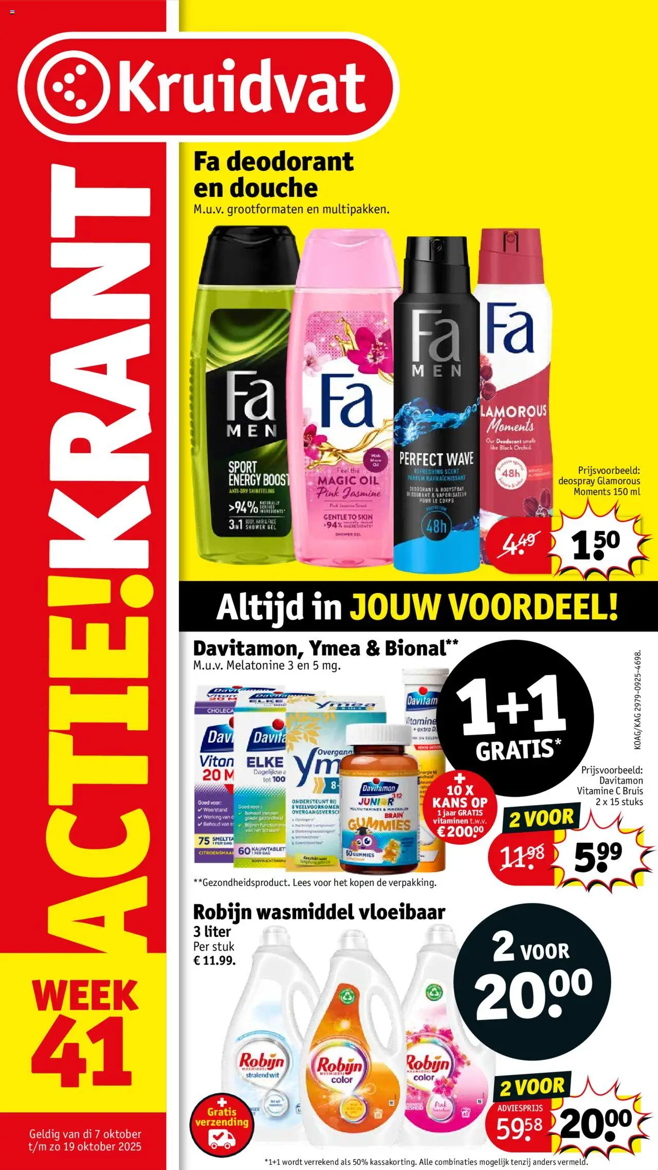 Kruidvat shop Folder week 41 geldig vanaf 06-10-2025 - Paginanummer 1