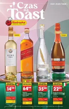 Pogląd gazetki "Biedronka gazetka - Czas na toast" ze sklepu Biedronka ważnej od 09.03.2026