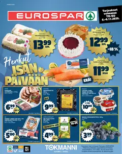 Kaupan Tokmanni EUROSPAR Ylöjärvi Ruokasanomat esikatselu, voimassa 06/11/2025
