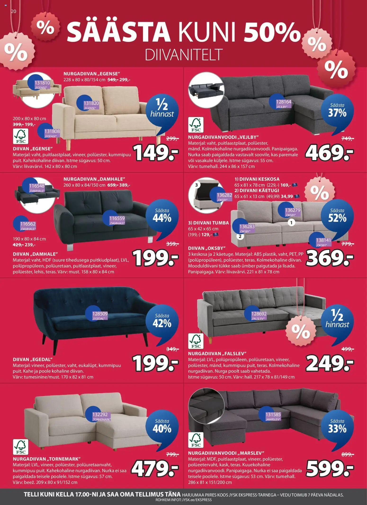 JYSK kliendilehe eelvaade alates 2026.01.06