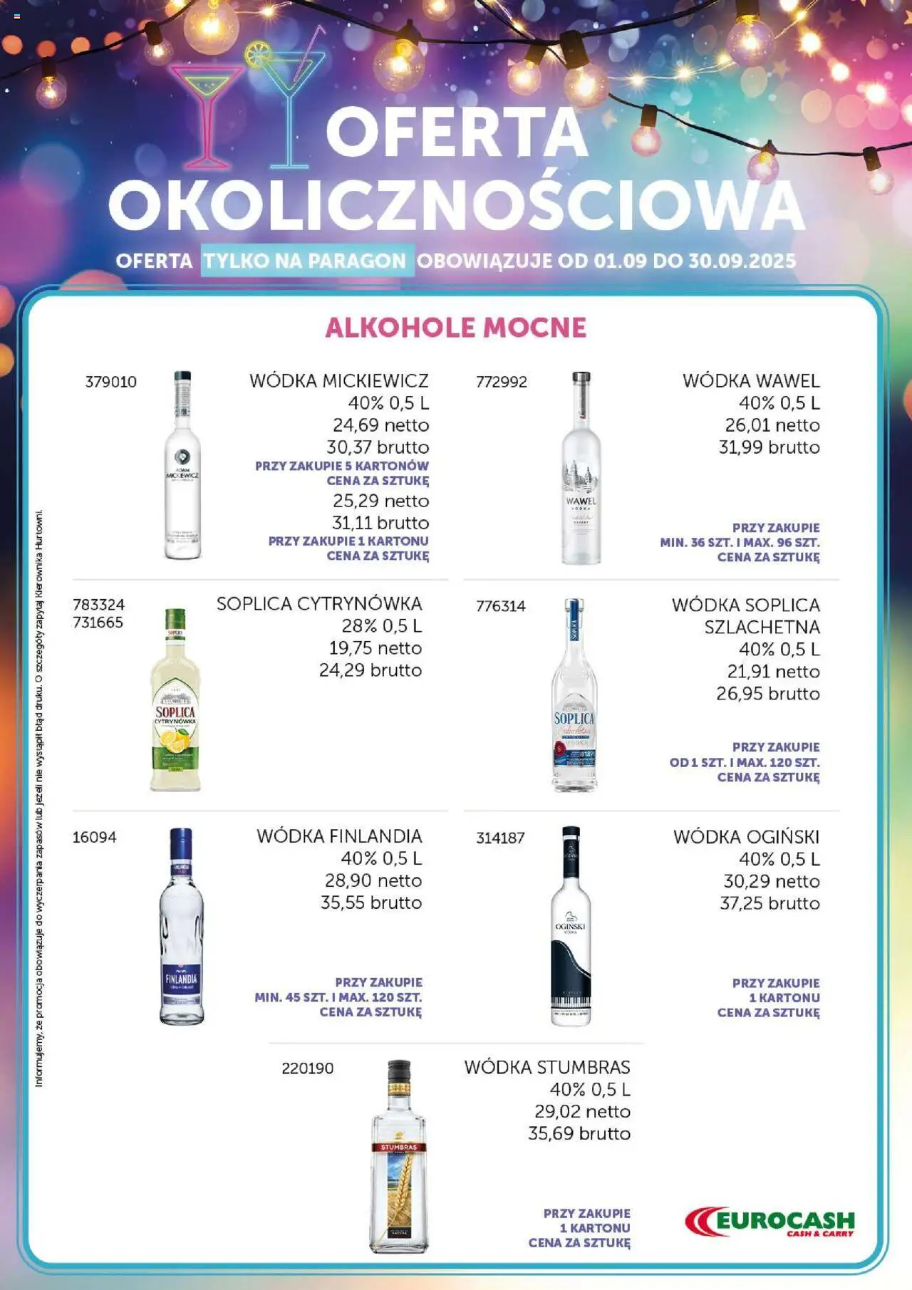 Eurocash Oferta Okolicznościowa od 01.09.2025 - Nowa Gazetka - Numer strony 1
