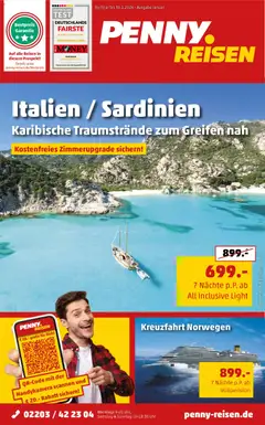 Vorschau von dem Prospekt des Geschäftes Penny Reisen, gültig ab dem 01.01.2026