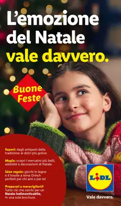 Anteprima dell'opuscolo Volantino Buone feste dal negozio Lidl valido da 24/10/2025