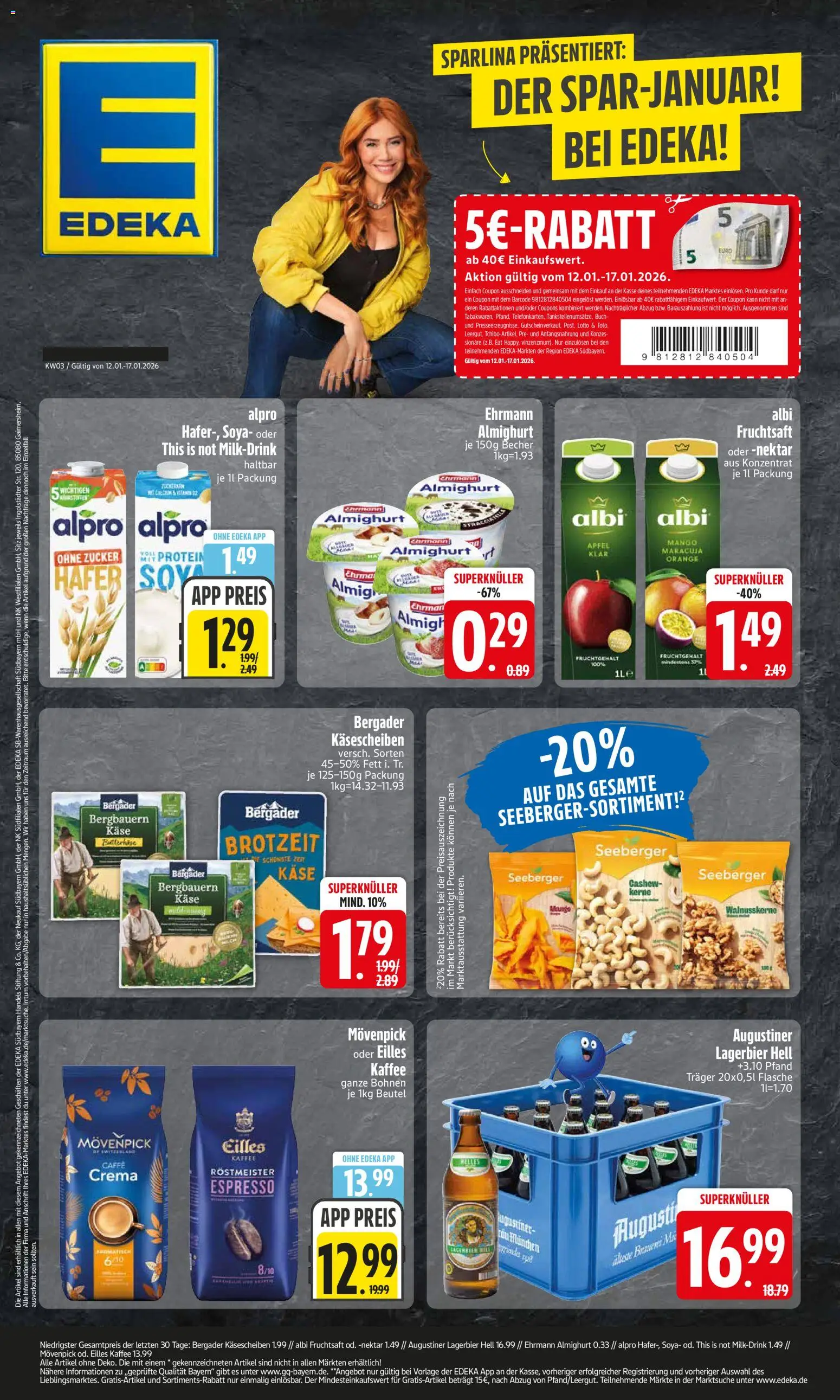 Voorbeeld van DE Folder van winkel Edeka DE geldig vanaf 12-01-2026
