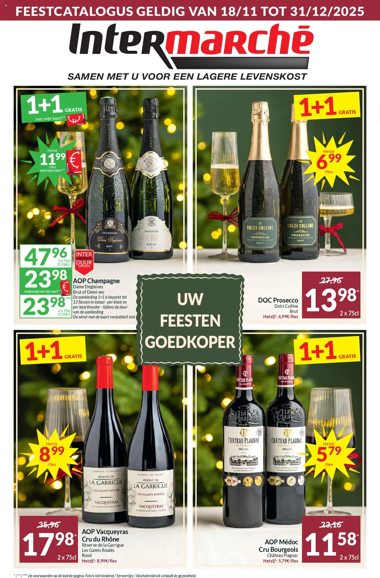 Voorbeeld van Al onze aanbiedingen voor goedkope feestdagen van winkel Intermarché geldig vanaf 18/11/2025