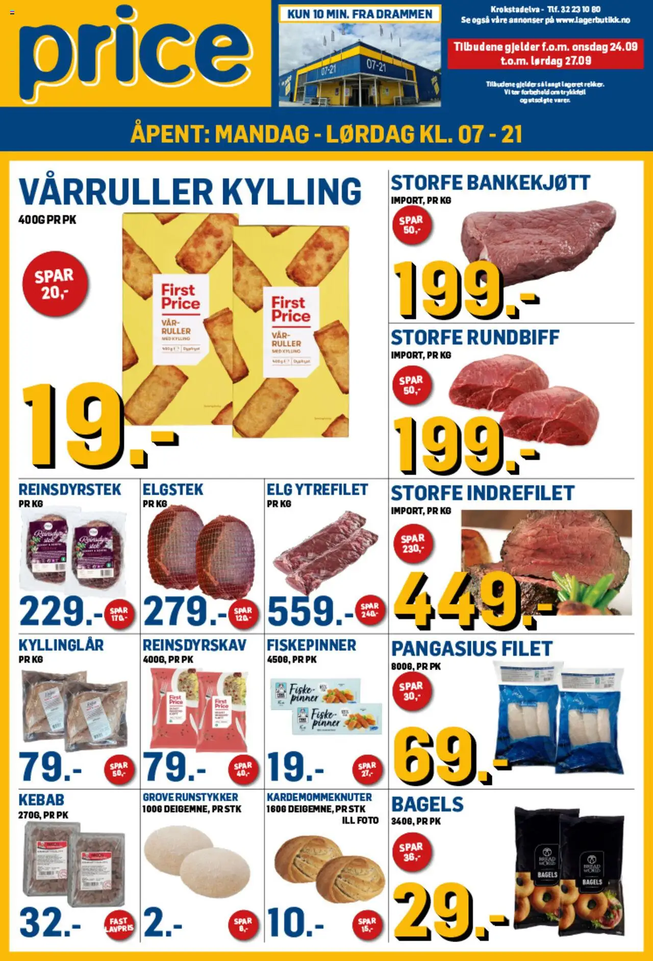 Kundeavis Price Lagerbutikk gyldig fra 24/09/2025 - Sidenummer 1
