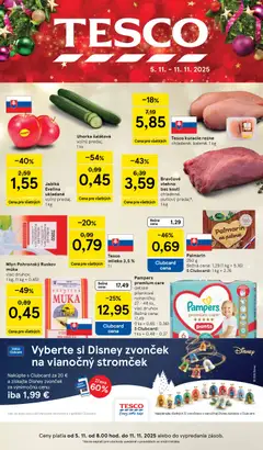 Náhľad Tesco letáku platného od 05.11.2025