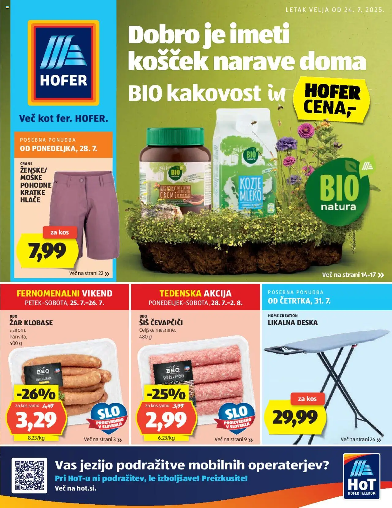 Hofer Katalog od 24.07.2025 - aktualna ponudba - stran 1