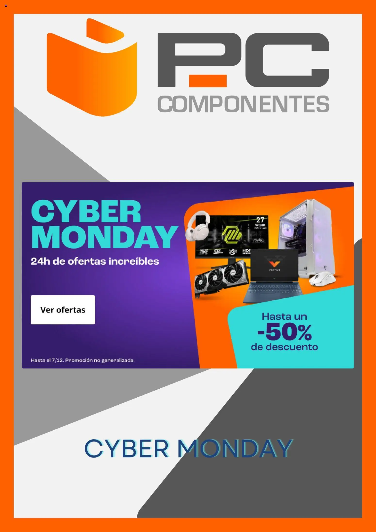 Vista previa del folleto de la tienda PC Componentes válido desde el 01/12/2025 
