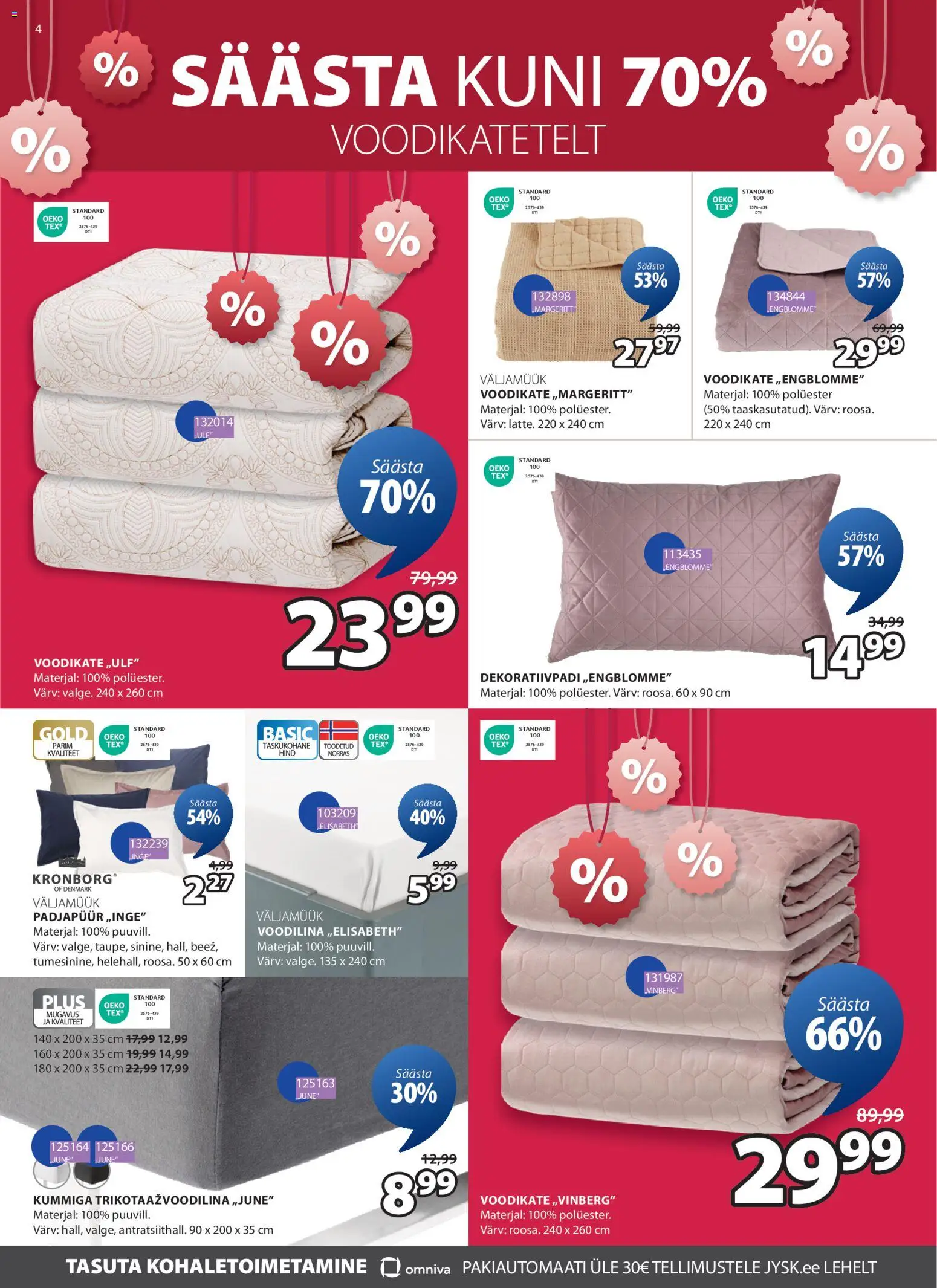 JYSK kliendilehe eelvaade alates 2026.01.06