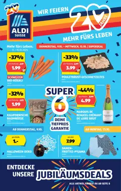Vorschau des Merkblatts Aktionen vom Shop Aldi gültig von 09.10.2025 bis 15.10.2025