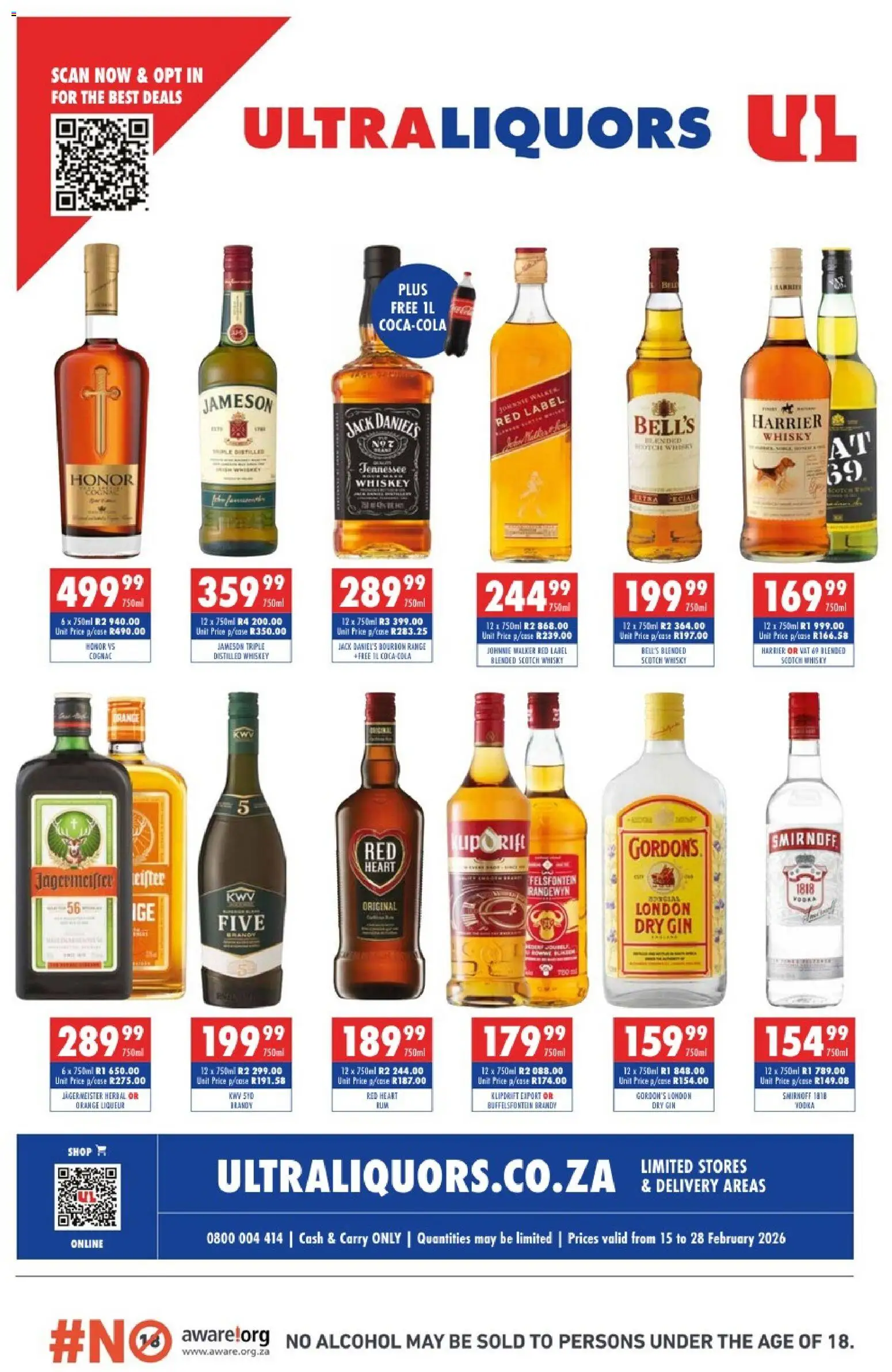 Preview of Ultra Liquors flyer valid from 15/02/2026