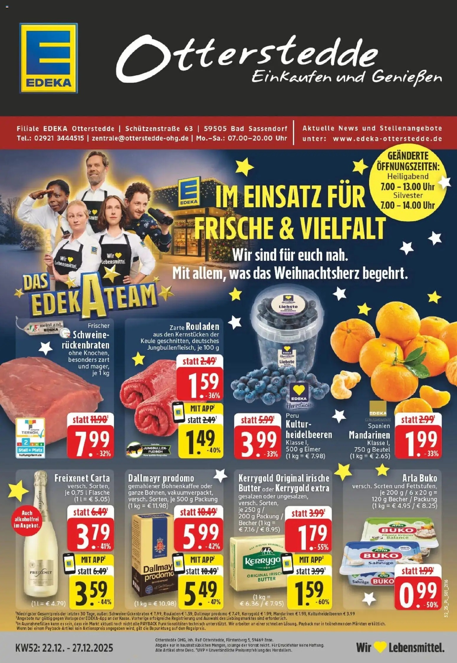 Vorschau von dem Prospekt des Geschäftes Edeka, gültig ab dem 22.12.2025