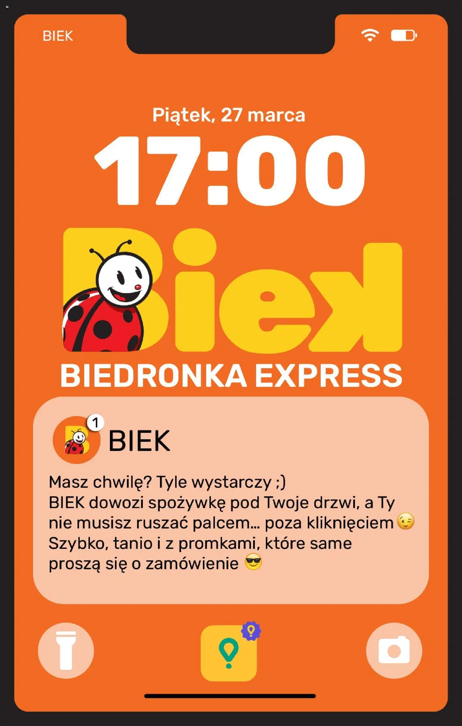 Pogląd gazetki "Biedronka gazetka - BIEK Express" ze sklepu Biedronka ważnej od 27.03.2026