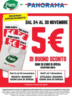 Anteprima dell'opuscolo Volantino Sconto 5 € dal negozio Panorama valido da 24/11/2025