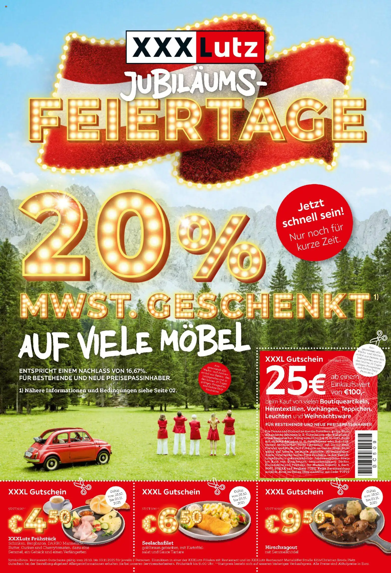  XXXLutz Jubiläums - Feiertage ab (28.10.2025 - 04.11.2025) - Seite 1