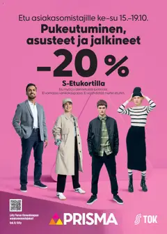 Kaupan Prisma Tarjoukset - Pukeutuminen esikatselu, voimassa 15/10/2025