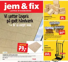 Eksempel på tilbudsavis Tilbudsavis fra butik Jem & fix gyldig fra 22/02/2026