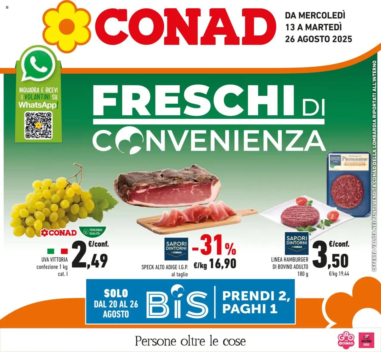 Volantino Conad valido da 13/08/2025 numero di pagina 1