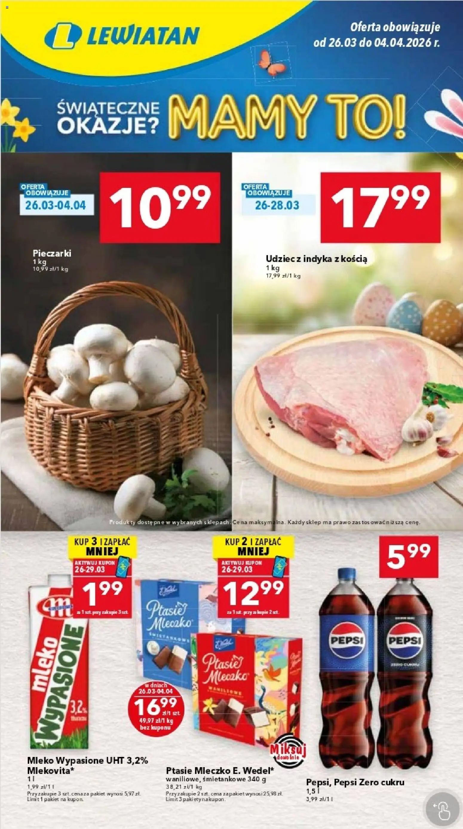 Pogląd gazetki "Lewiatan gazetka - Katowice" ze sklepu Lewiatan ważnej od 26.03.2026