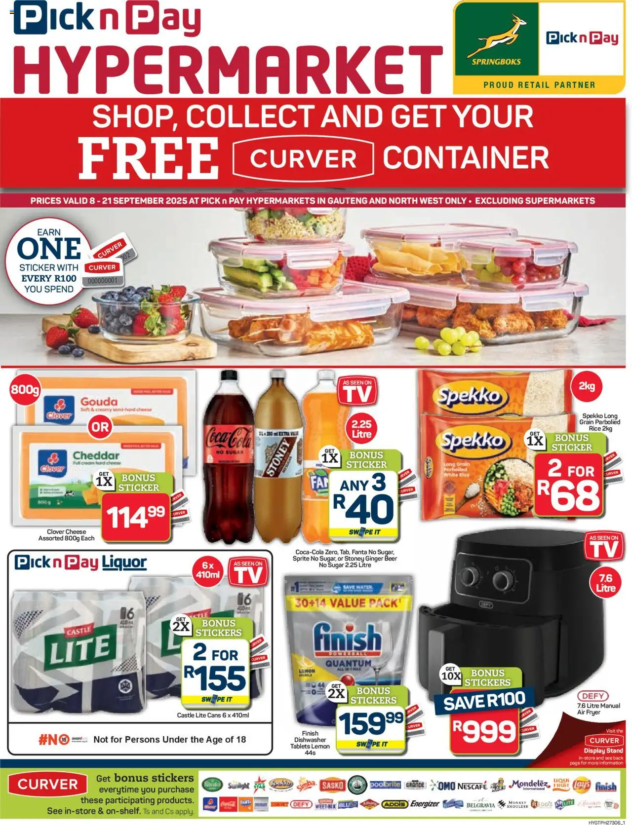 Pick n Pay Inland provinces - Hypermarket Curver Specials from 08/09 - 21/09/2025 > Promotions