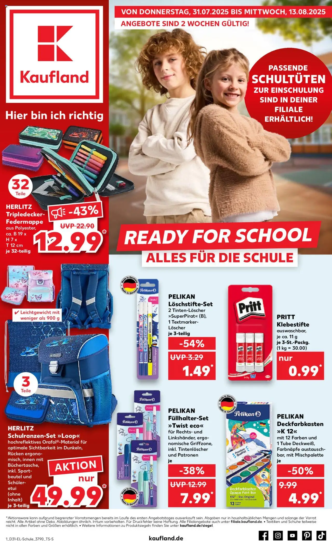 Kaufland DE shop DE Folder Leipzig geldig vanaf 31-07-2025 - Paginanummer 1