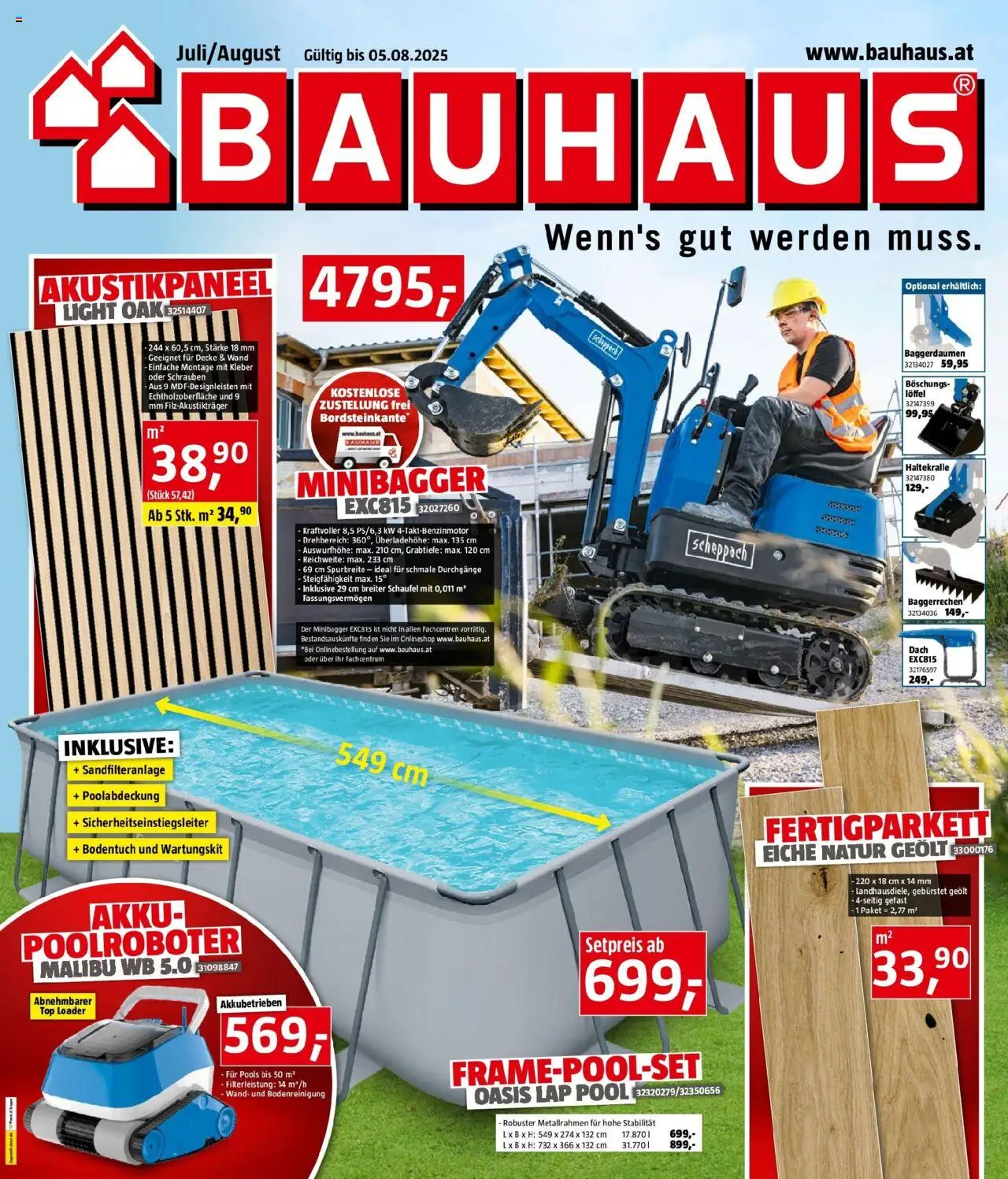  Bauhaus Prospekt ab (09.07.2025 - 05.08.2025) - Seite 1 - Decke