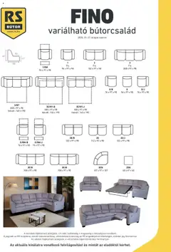 RS Bútor - Fino elemjegyzék megtekintése, amely érvényes 2025.02.11.-től