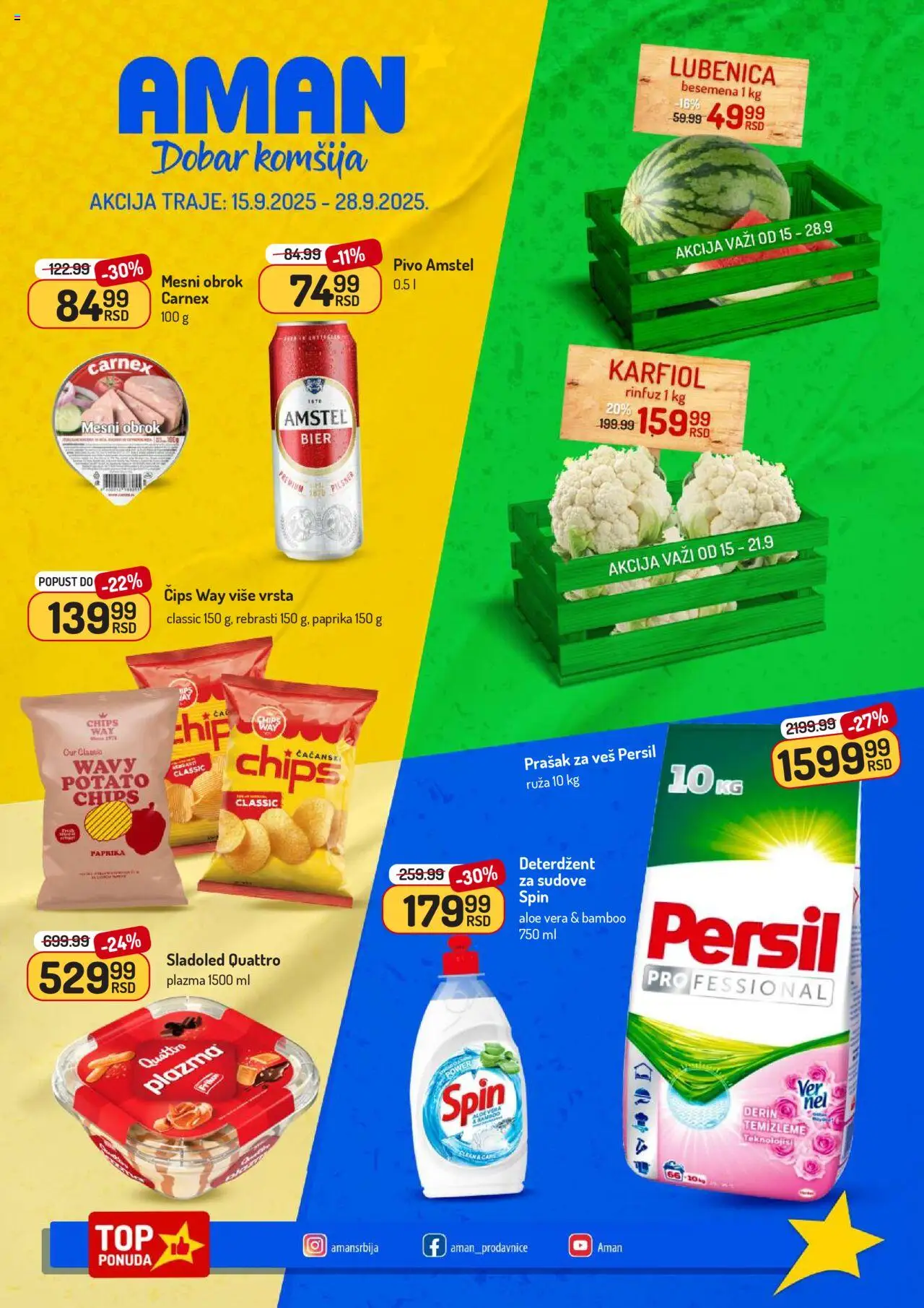 Pregled Aman kataloga - važi od 15.09.2025