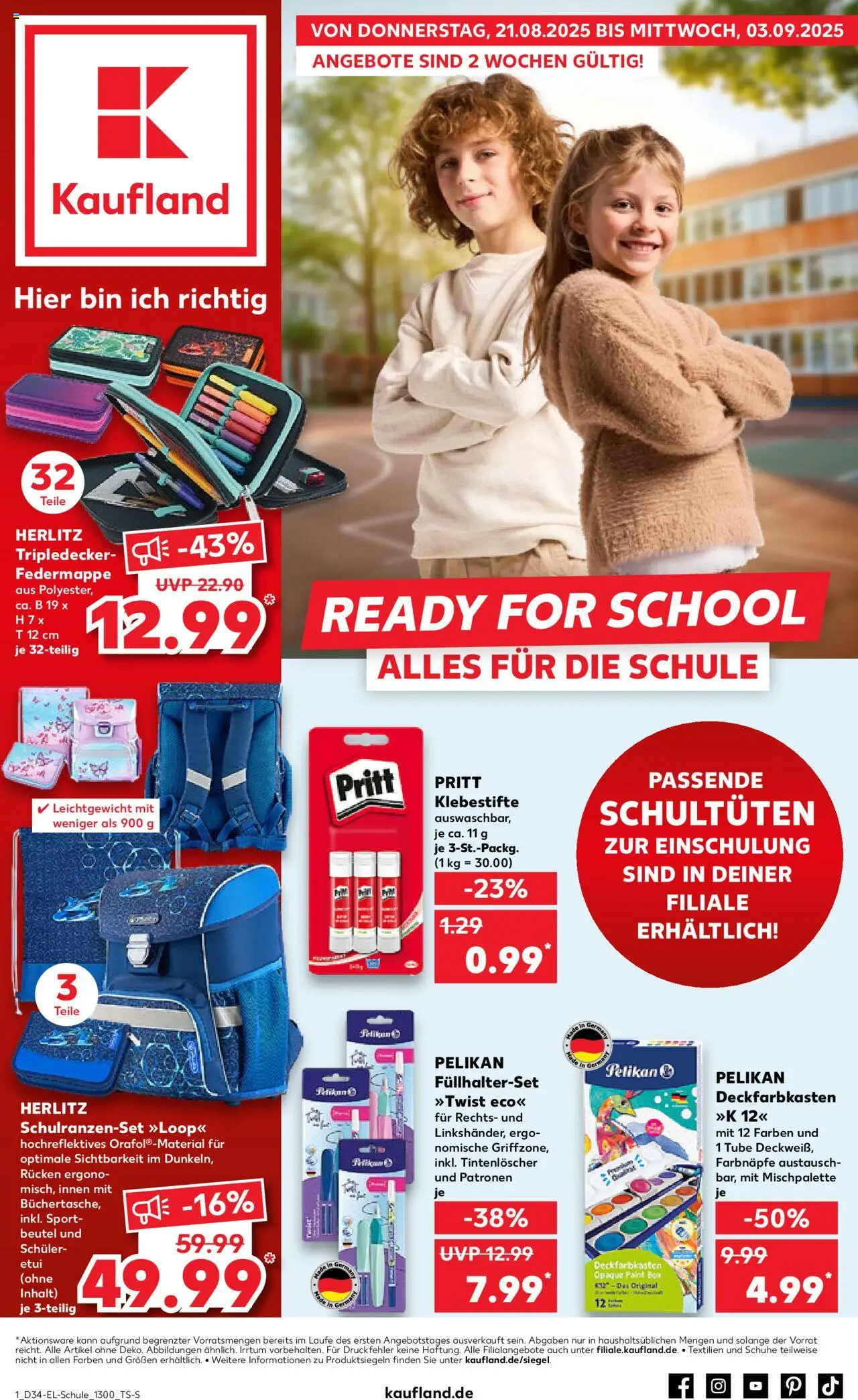 Kaufland DE shop DE Folder Köln geldig vanaf 21-08-2025 - Paginanummer 1