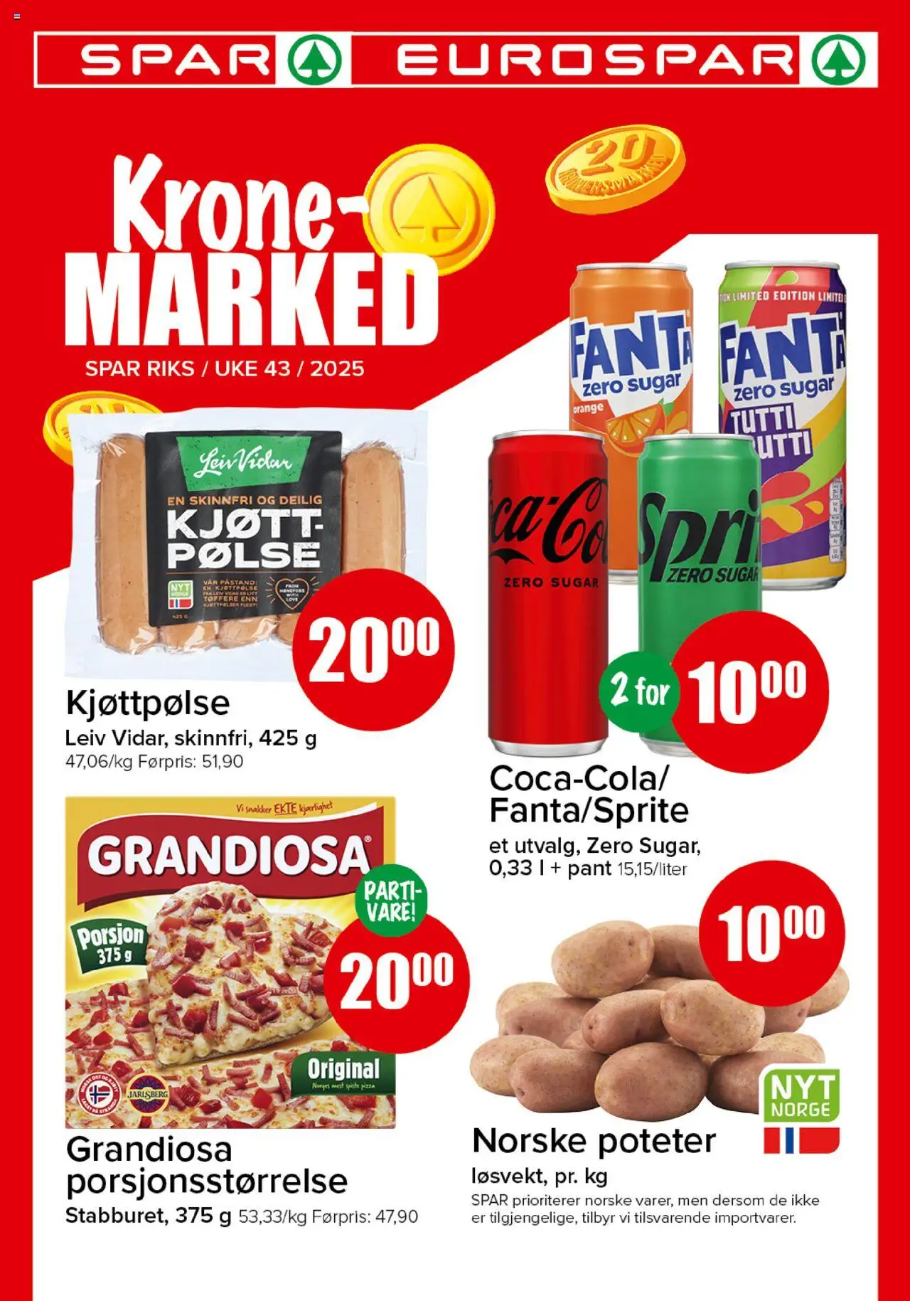 Kundeavis Spar gyldig fra 20/10/2025 - Sidenummer 1
