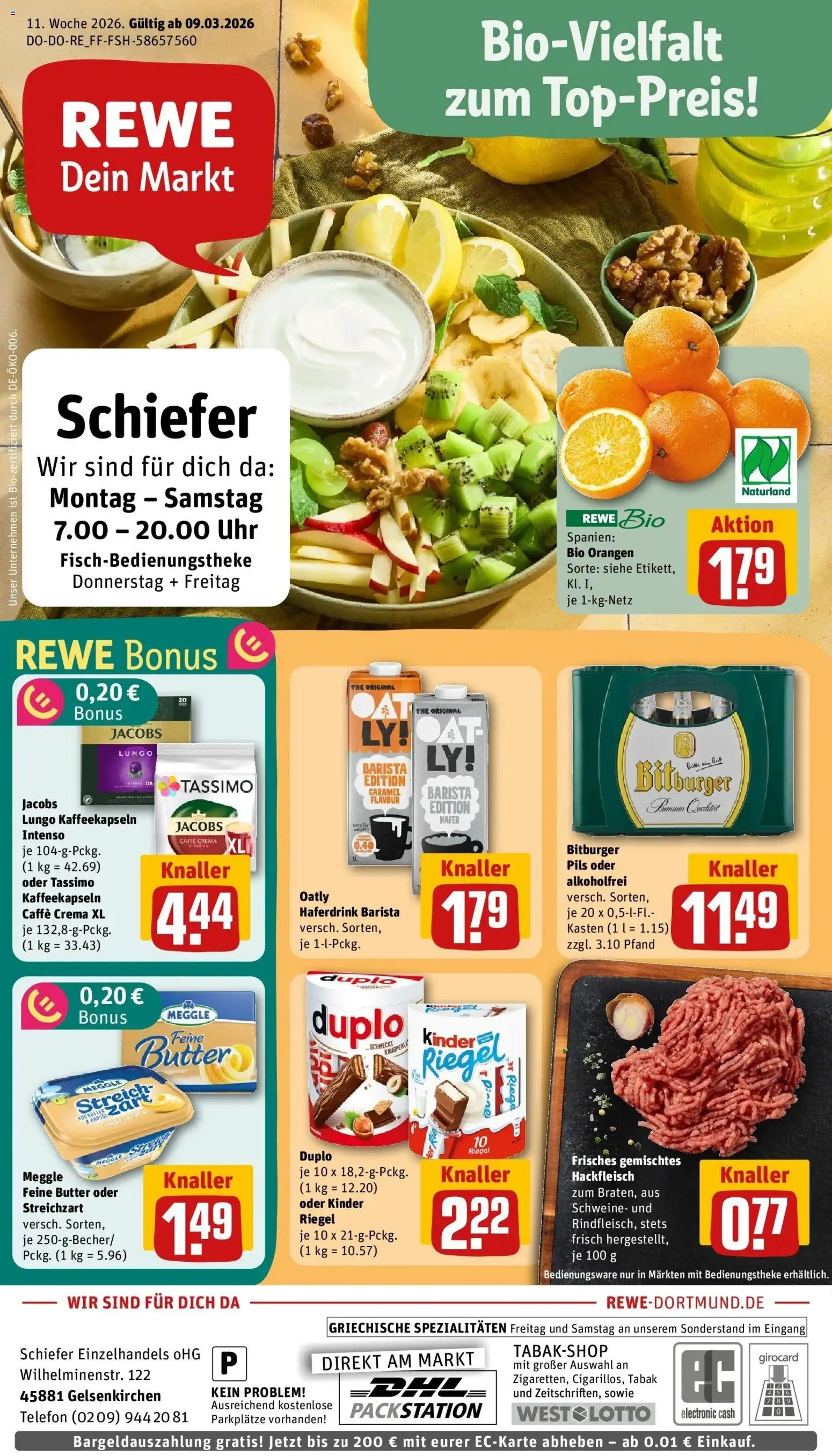 Vorschau von dem Prospekt des Geschäftes Rewe, gültig ab dem 09.03.2026
