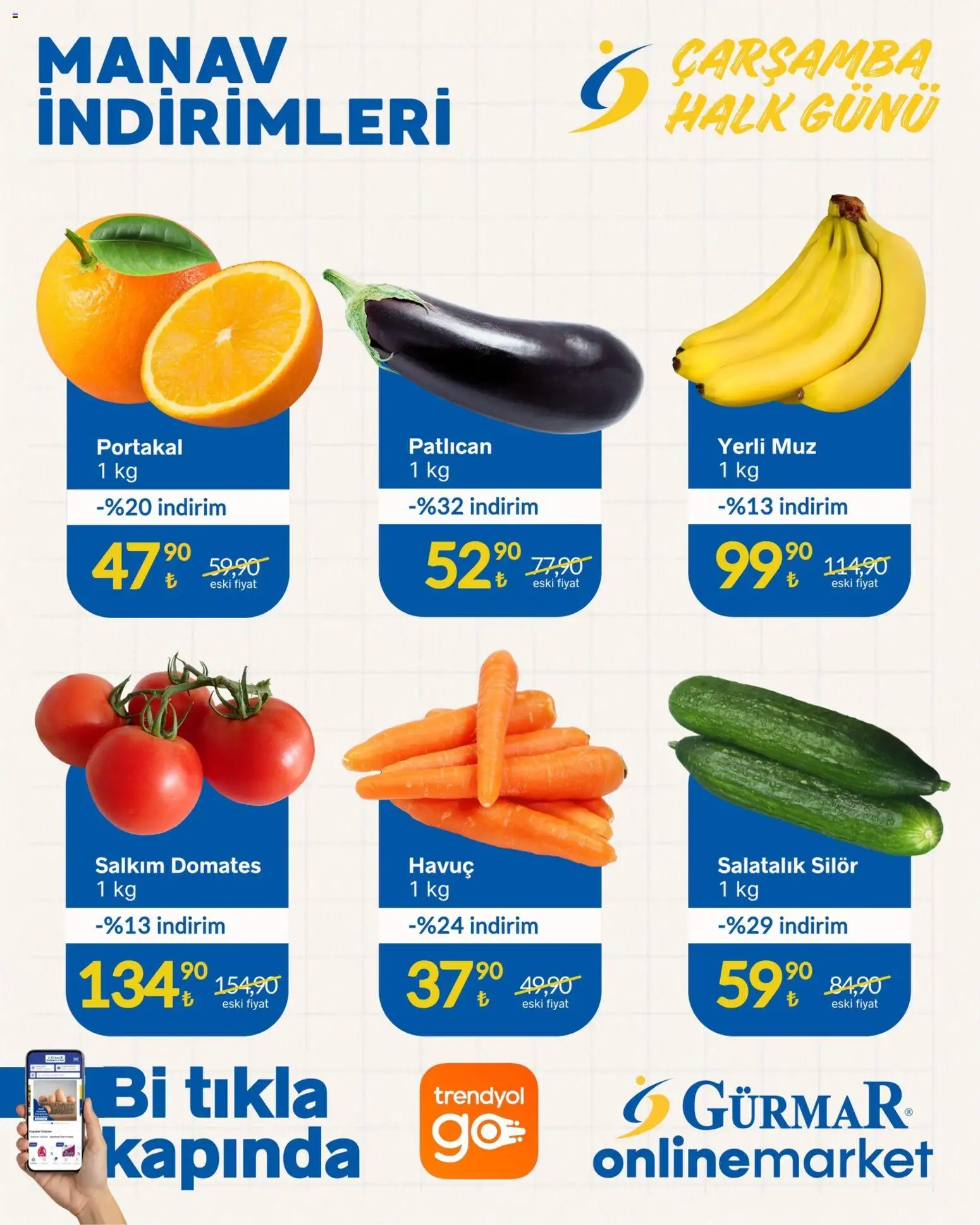 Gürmar Gürmar - Manav İndirimleri 08.04.2026 - Broşürünün önizlemesi