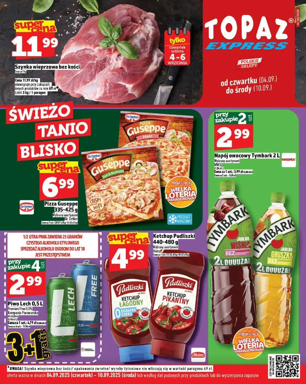 Topaz Express od 04.09.2025 - Nowa Gazetka - Numer strony 1
