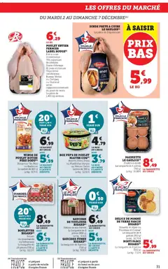 Prévisualisation de Les prix bas de la semaine du magasin Super U formulaire valide 02/12/2025 | Page: 31