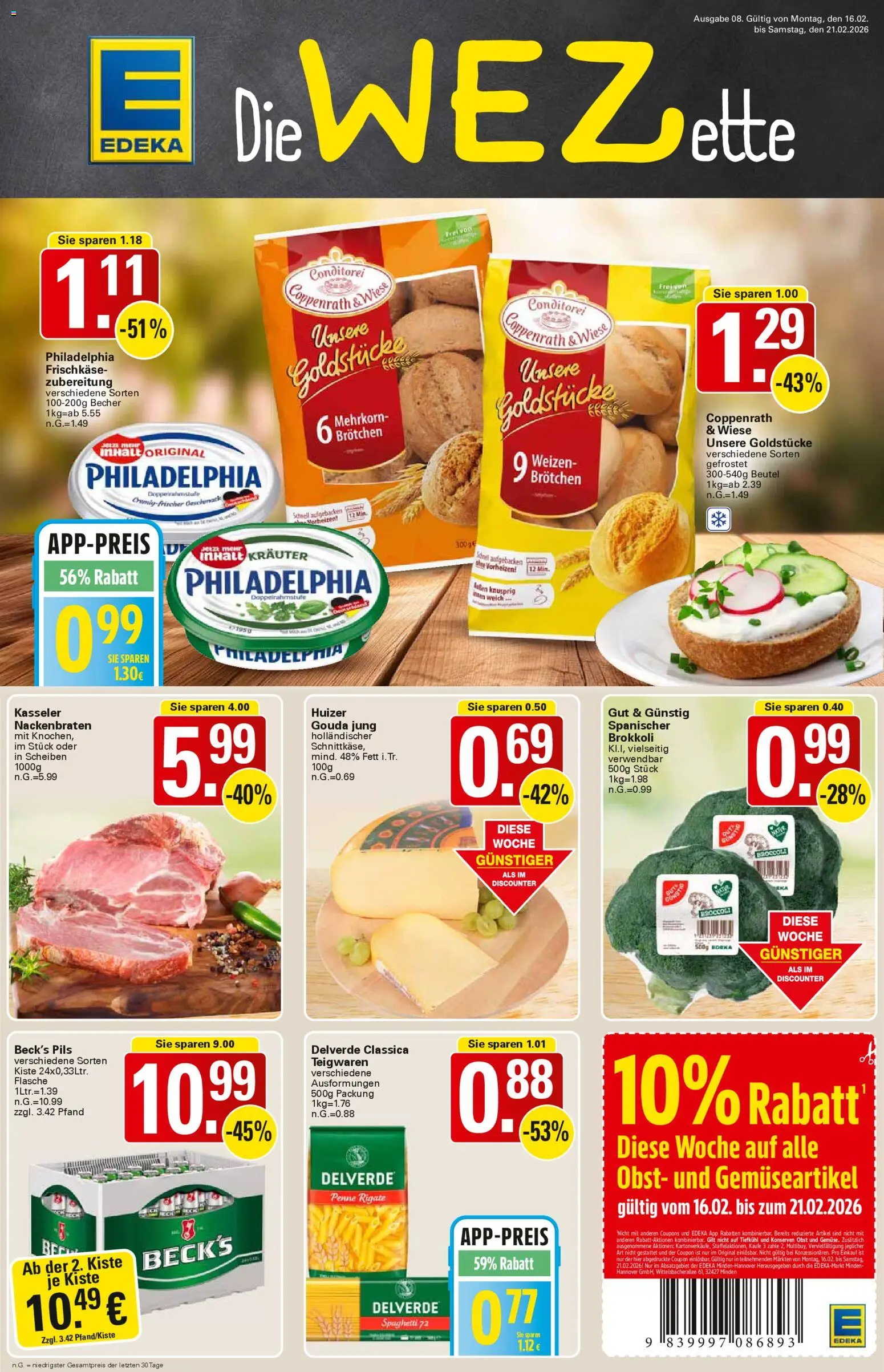 Vorschau von dem Prospekt des Geschäftes WEZ, gültig ab dem 16.02.2026