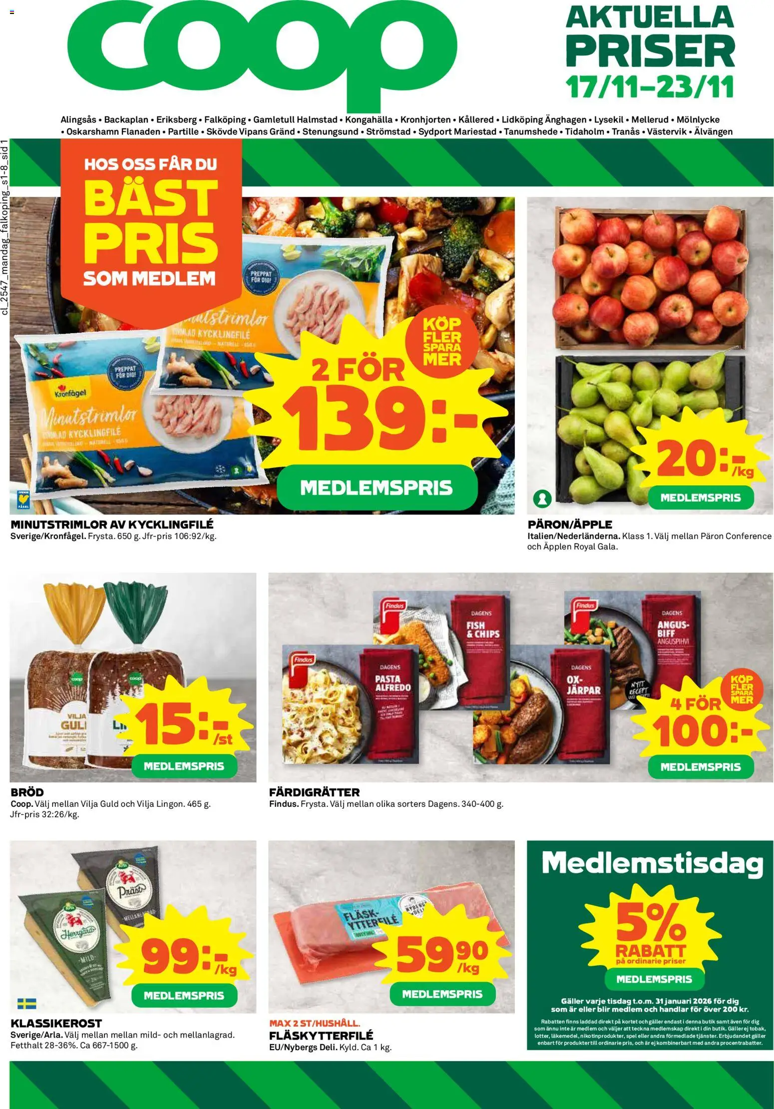 Förhandsgranska reklamblad Aktuella reklamblad Coop från butik Coop gäller från 17/11/2025