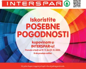 Pregled letka Posebne pogodnosti trgovine Interspar vrijedi od 19.11.2025