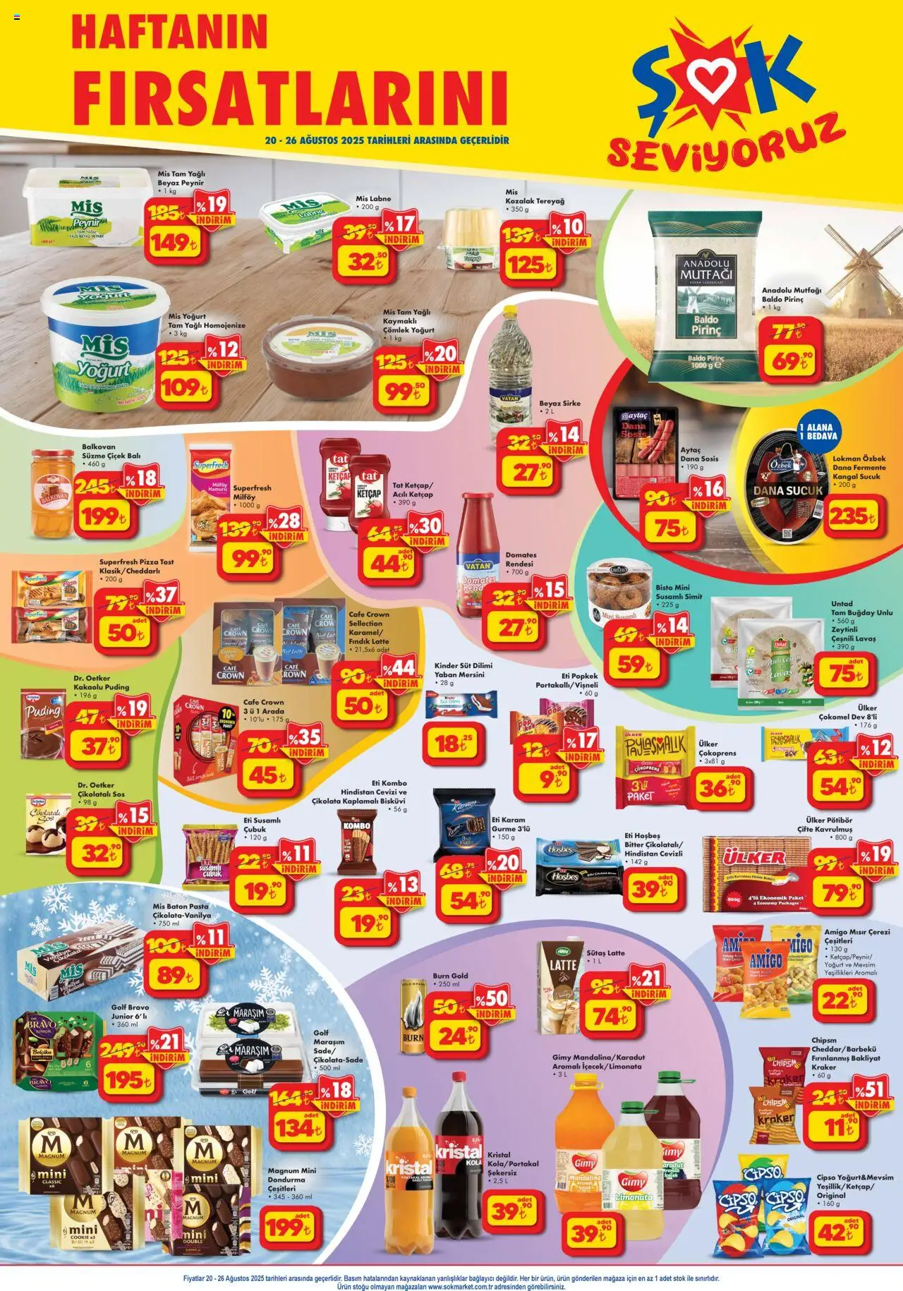 Şok Market katalog 20 Ağustos 2025 - Aktüel ürünler - Sayfa numarası 1