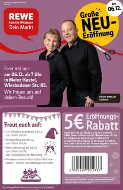 Vorschau von dem Prospekt des Geschäftes Rewe, gültig ab dem 01.12.2025