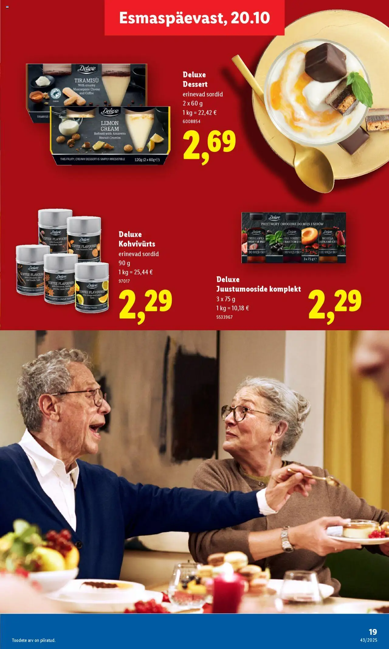 Lidl kliendilehe eelvaade alates 2025.10.20