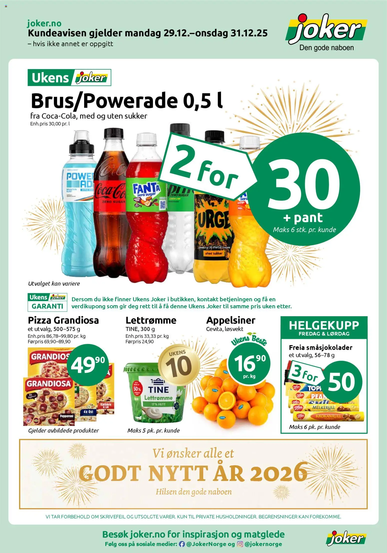 Forhåndsvis Kundeavis fra butikk Joker gyldig fra 29/12/2025