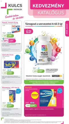 Kulcs Patika - Akciós újság Kulcs Patika megtekintése, amely érvényes 2026.01.01.-től