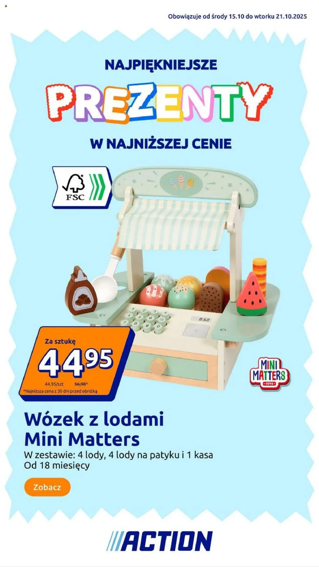 Pogląd gazetki "Presents" ze sklepu Action ważnej od 15.10.2025 - Lody, Lody na patyku