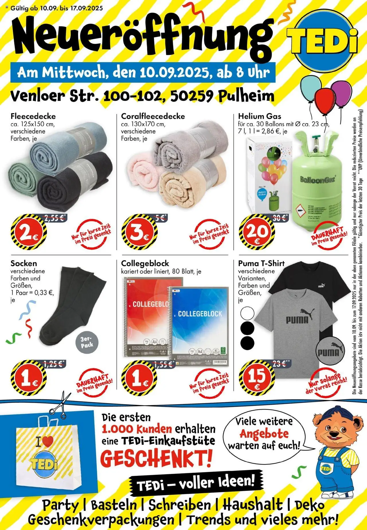 TEDi TEDi Neueröffnung in Pulheim (vom 05.09.2025 - 12.09.2025)