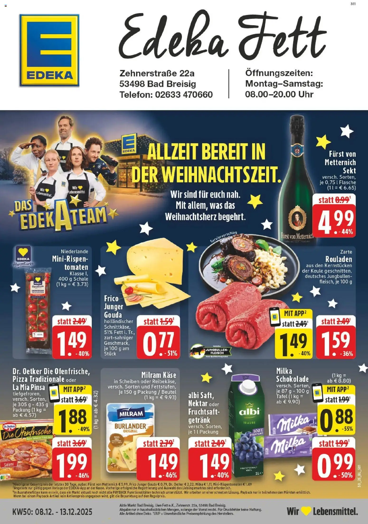 Vorschau von dem Prospekt des Geschäftes Edeka, gültig ab dem 07.12.2025