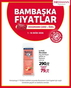 Rossmann Bambaşka Fiyatlar 01.10.2025 - Broşürünün önizlemesi