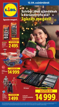 Lidl - Ajándékkatalógus megtekintése, amely érvényes 2025.12.04.-től