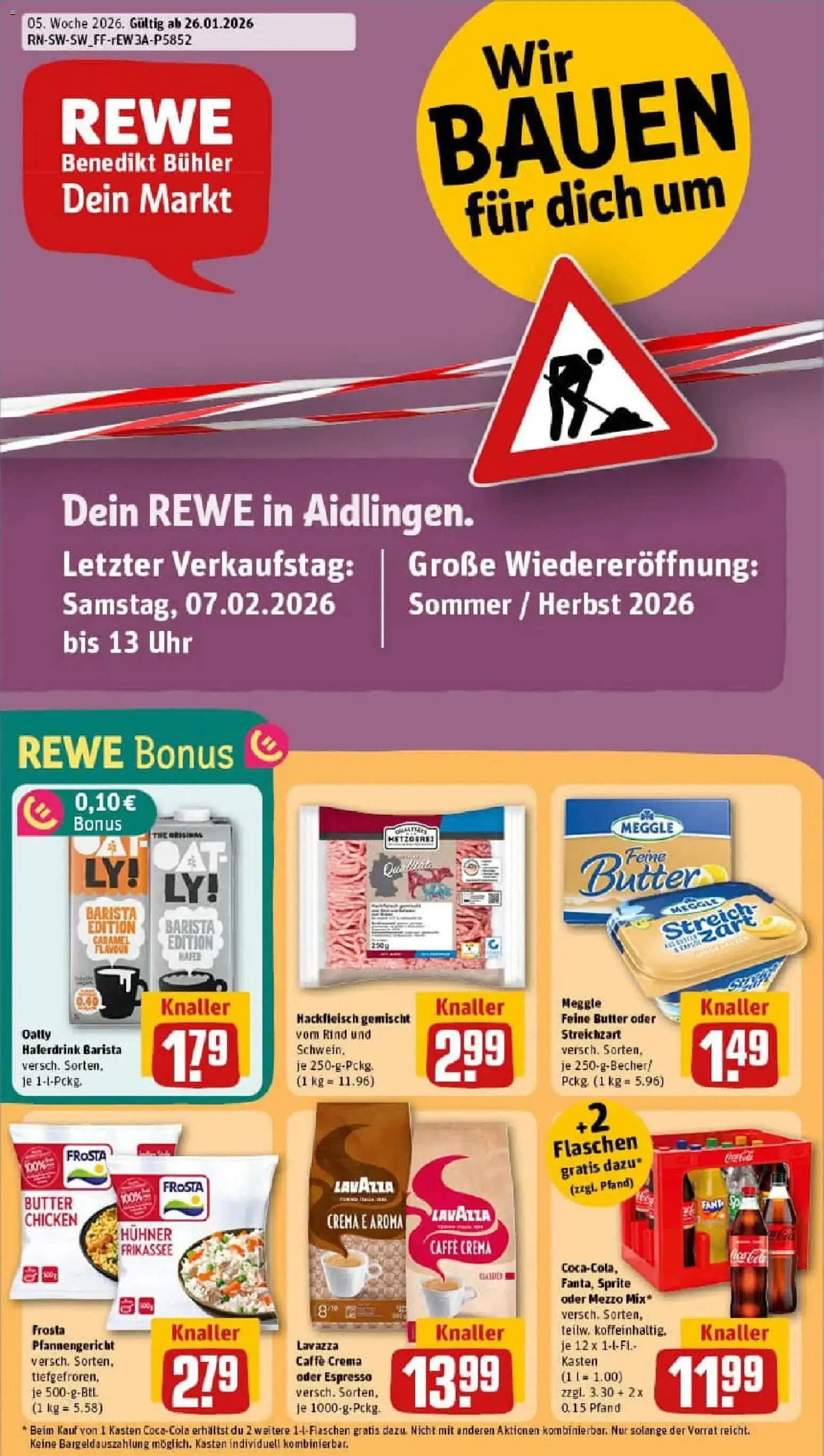 Vorschau von dem Prospekt des Geschäftes Rewe, gültig ab dem 26.01.2026
