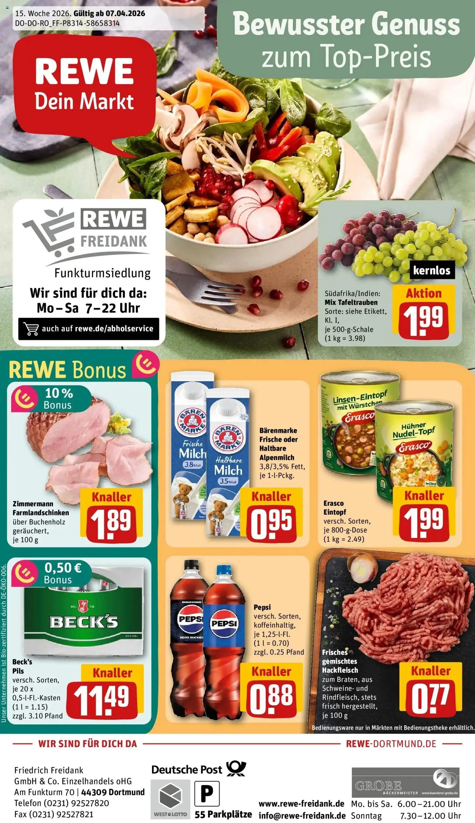 Vorschau von dem Prospekt des Geschäftes Rewe, gültig ab dem 05.04.2026